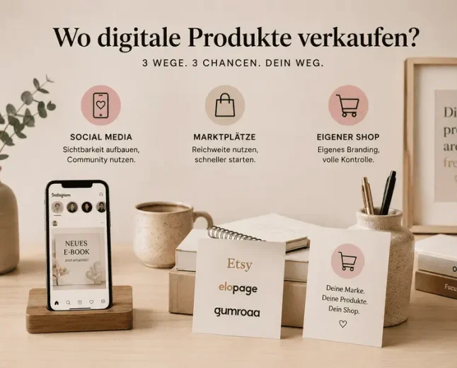 Wo lassen sich digitale Produkte online verkaufen? Drei Wege im Überblick