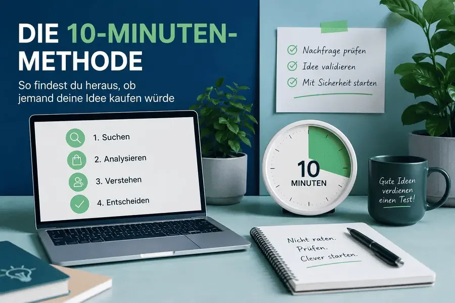 Die 10-Minuten-Methode: So findest du heraus, ob jemand deine Idee kaufen würde